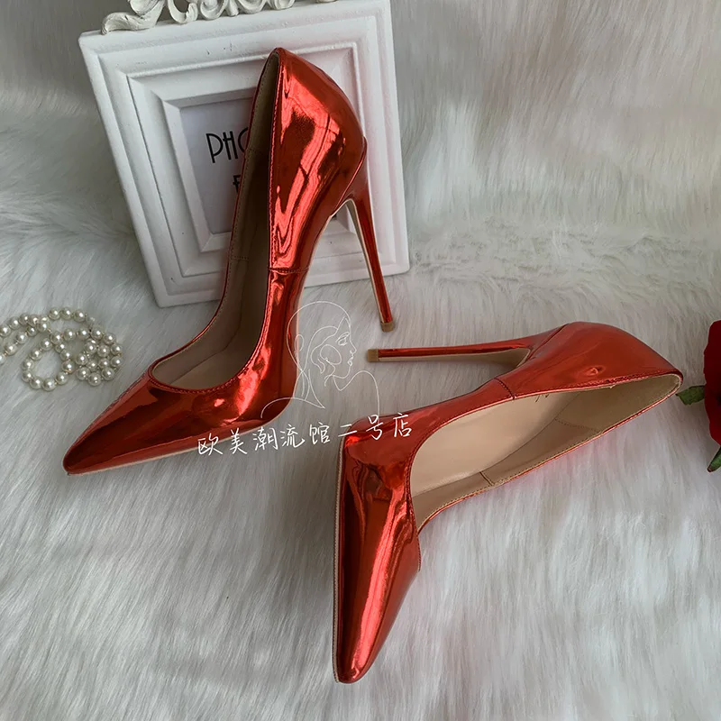 Бесплатная доставка элегантные женские туфли на очень высоком каблуке-шпильке