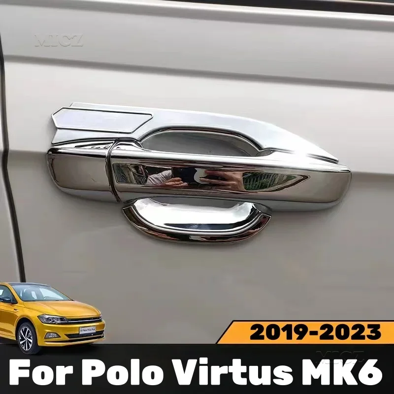 Для Volkswagen Polo Virtus MK6 2019 2020 2021 2022 2023 автомобильный Стайлинг ABS Автомобильная дверная