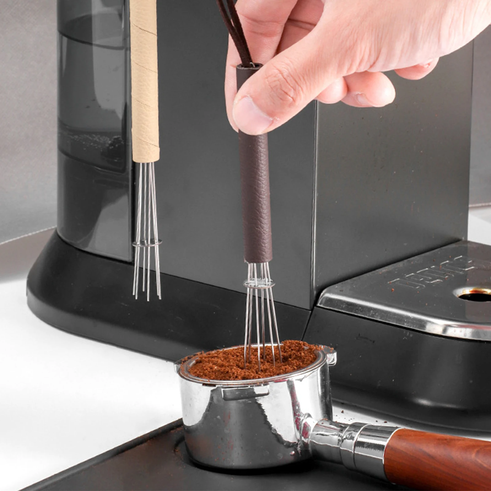 

Coffee Stirrer Coffee Tamper Stainless Steel Needles Espresso Tamper Coffee Distributor Powder Leveler for WDT Tools