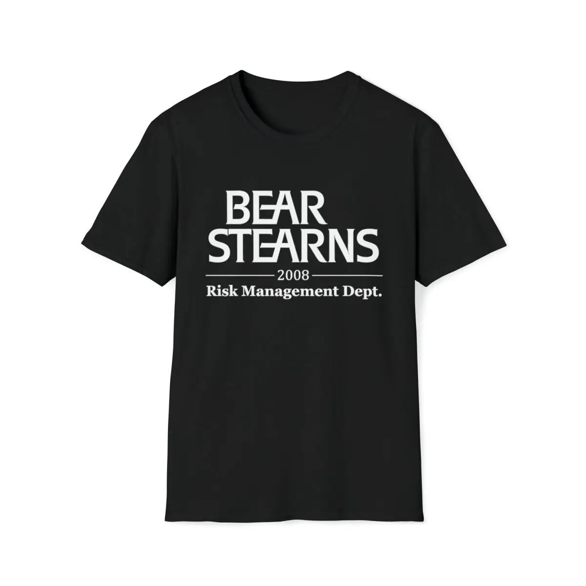 Bear Stearns контроль рисков Dept. Футболка с круглым вырезом уолл-стрит подарок Stonks