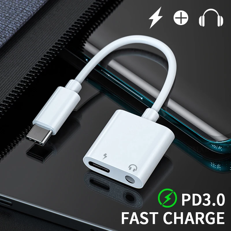 

2 в 1 переходник для наушников с разъемом типа C на 3,5 мм для Huawei P30 P20 Mate 20 Pro Xiaomi 6 USB C AUX