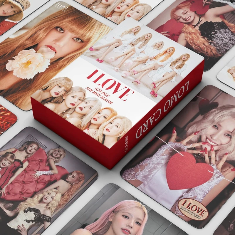 

10/25/55PCS Kawaii Kpop (G)I-DLE Lomo Cards for Fans Collection Gift Korean Stationery I Love Album Idol Photocards