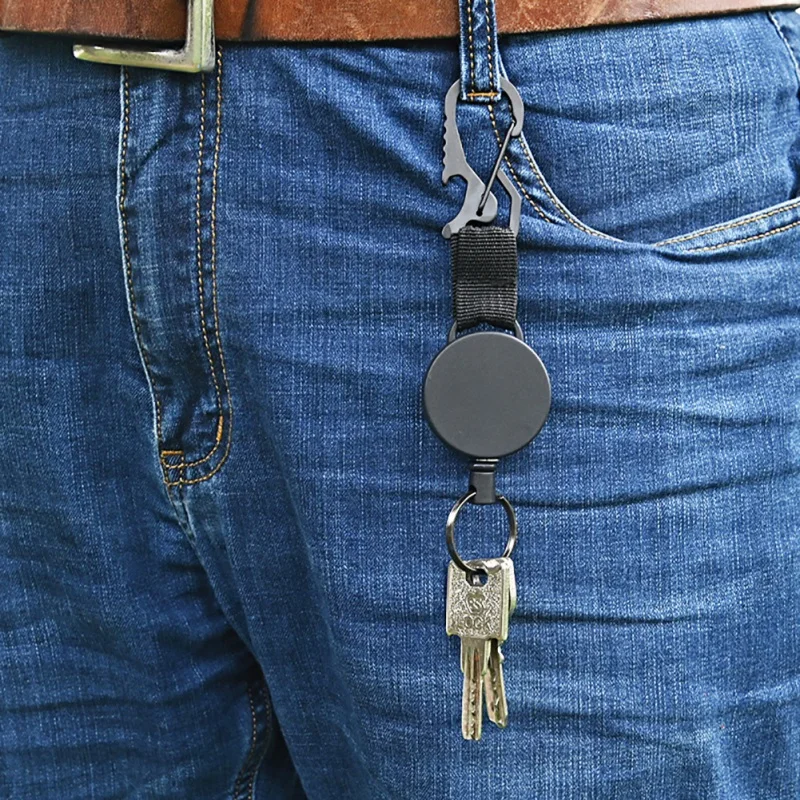 

Creative Keychain Carabiner Holder Climbing Screw Lock Hanging Hooks Quick Release Buckle Outdoor Camping Hiking