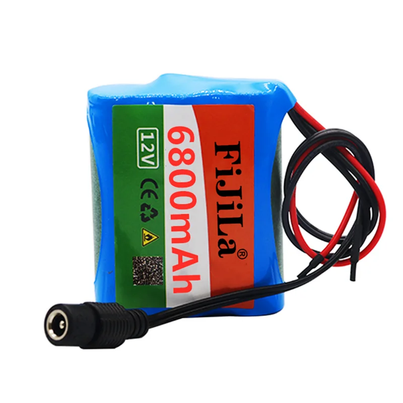 

Batterie Au Lithium 6800, 12 V, 18650 mAh, 3S1P, avec Chargeur 1a
