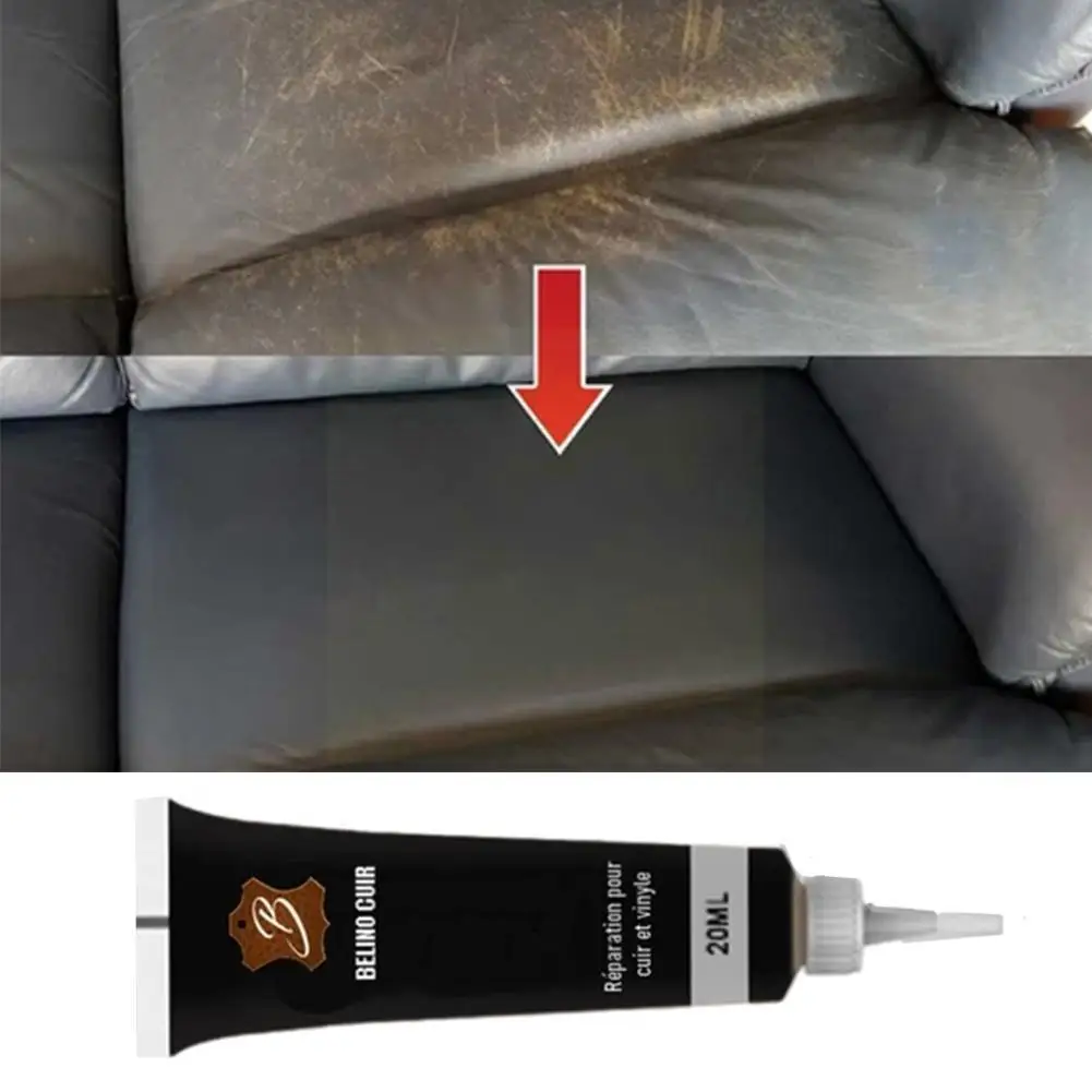 

1pc Advanced Leather Repair Gel Car Seat Home Leather Repair Harm Paste No 20ml Chemical Complementary Color J4F9