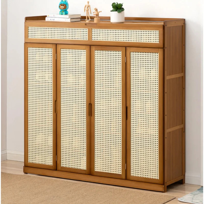 

Dustproof Shoes Organizers Netting Breathable Storage Shoe Folding Cabinet Door Shoe Cabinet Top Storage Shoe Rack For Hallway