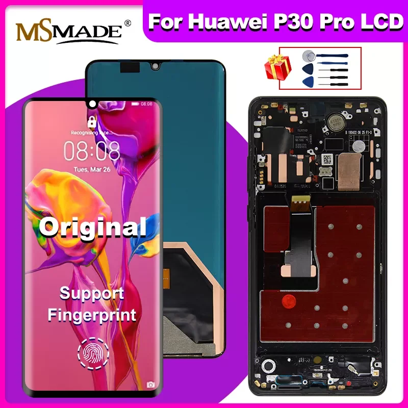 

Original 6.47" For Huawei P30 Pro LCD VOG-L04 VOG-L09 VOG-L29 VOG-TL00 LCD Touch Screen Digitizer Replace P30 Pro Display