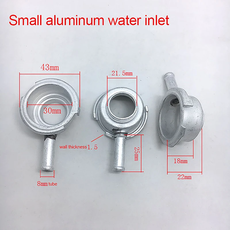 

1 × автомобильный радиатор, заливная горловина резервуара для воды, приварная на алюминиевом, медном и стальном входе для воды