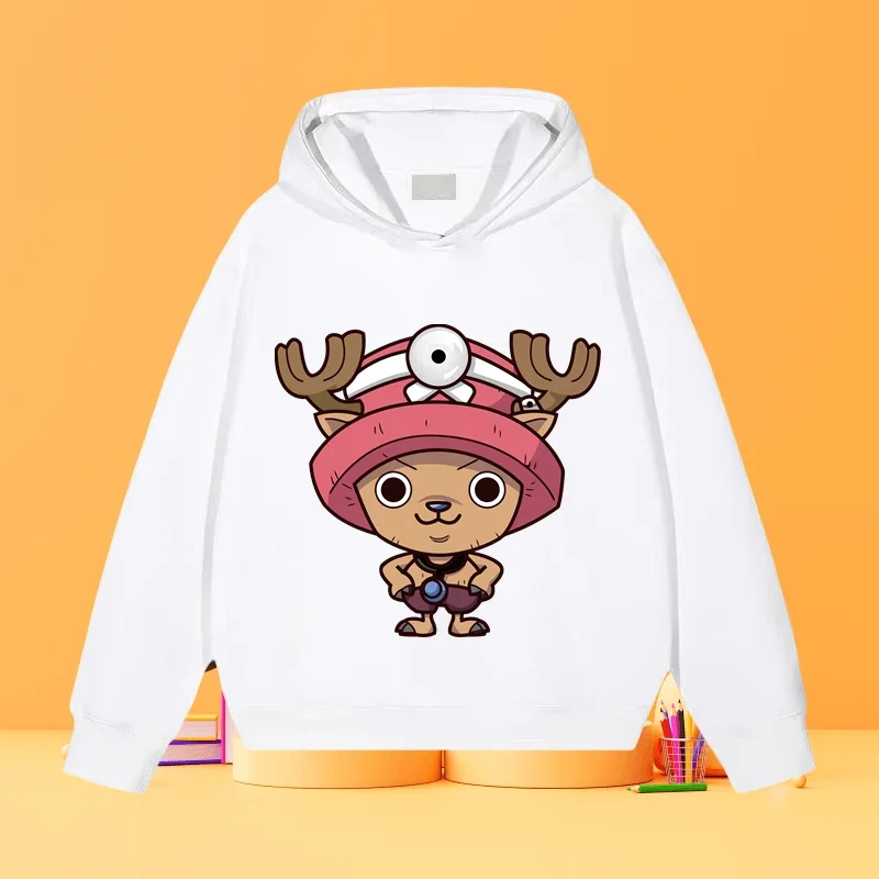 Luffy Qiaoba мультфильм аниме Детская Повседневная модная толстовка с капюшоном Топ