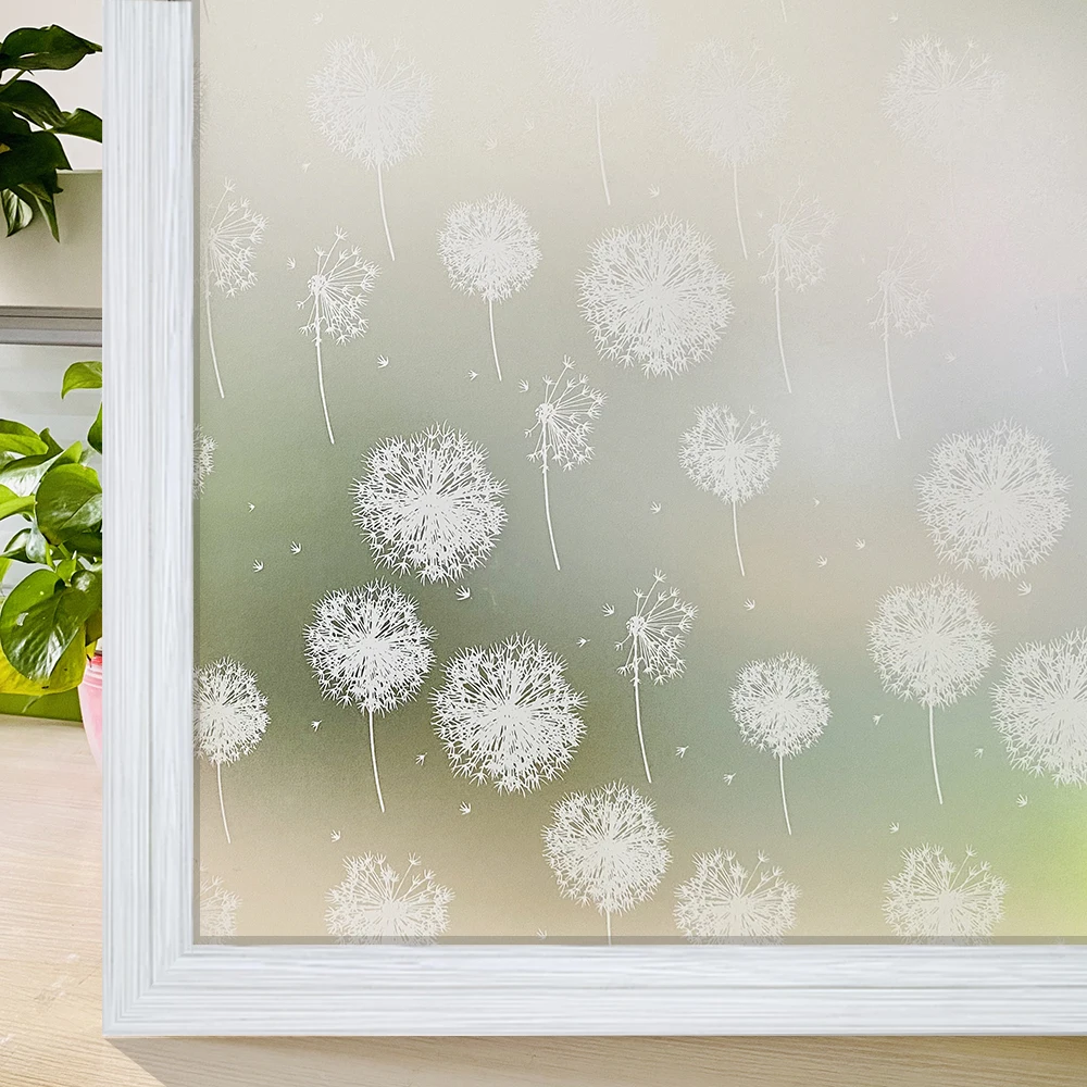 

3D Matte Window Film Privacy Stained Glass Vinyl Self Adhesive Film Frosted Heat Insulation Window Sticker for Home Door Anti UV