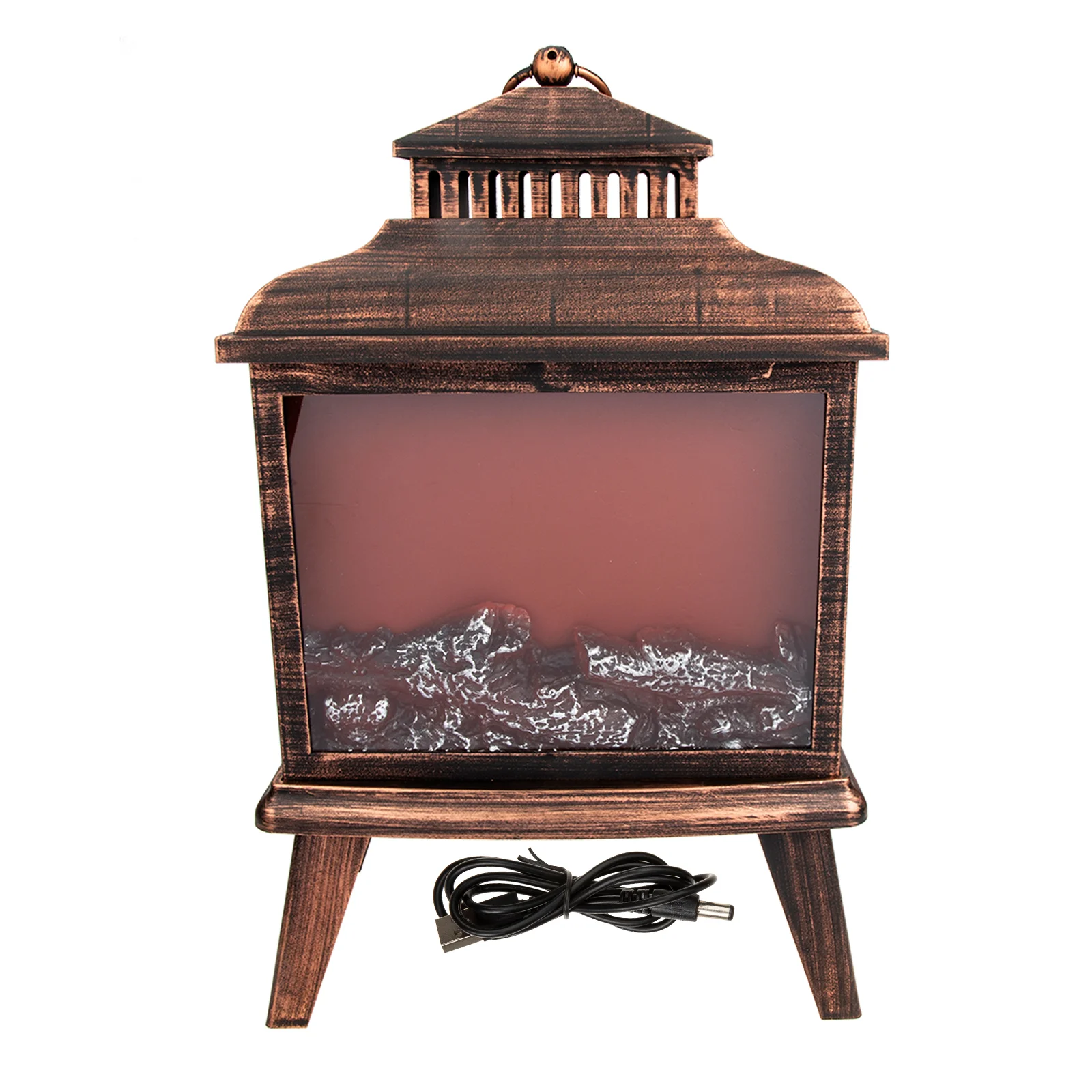 

Christmas Party Decor Luminous Wind Lamp Adorn Decorative Flame Wind Lantern