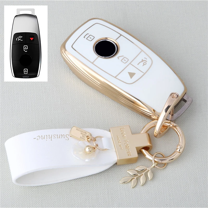 Чехол для автомобильного ключа Mercedes Benz E S A C G CLS GLA GLB GLC GLE GLS Glass 2017 2018 2019 2020 2021 2022