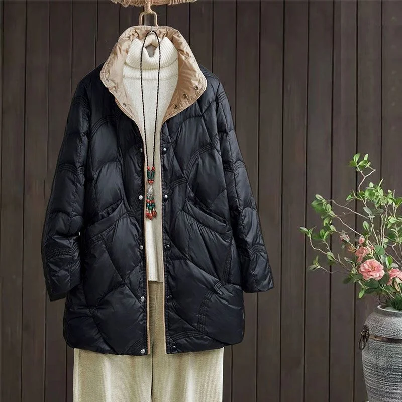 Coat for Woman Parka's Pressure Parkas Women's Jackets Winter 2023 Models Courts Coats Spring Ladies New in Outerwears Long 2022