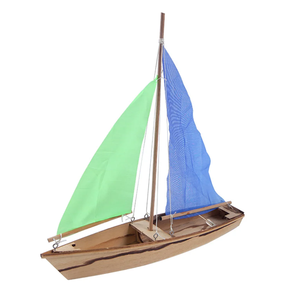 

1pc Wood Display Sailboat Wood Boat Kits 3D Wooden Boat Ship Sailboat Decor Wooden Sailboat Kit Wooden Puzzles Boats
