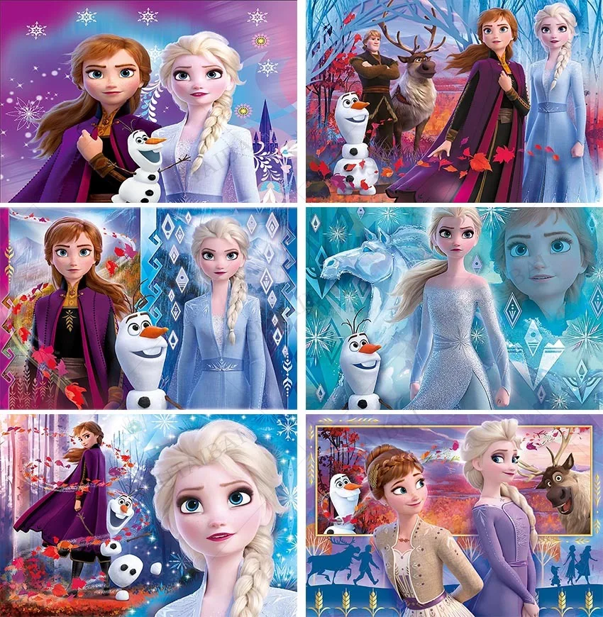 

Disney Winter Ice Frozen 2 Snowflake Castle Backdrop Elsa Anna Snow Queen Princess Girls Birthday Party Decor Photo Background