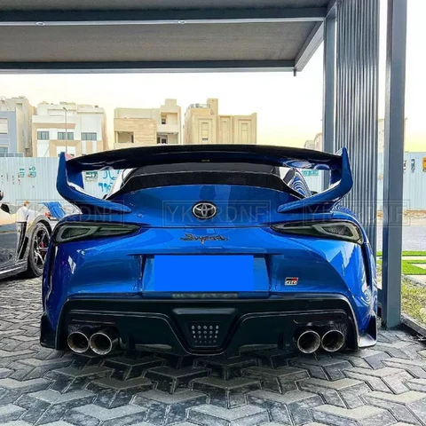 Для Toyota Supra A90 2019-2023, углеродное волокно, задний спойлер на крыло, крышу багажник, крышка багажника, автострейч, Стайлинг