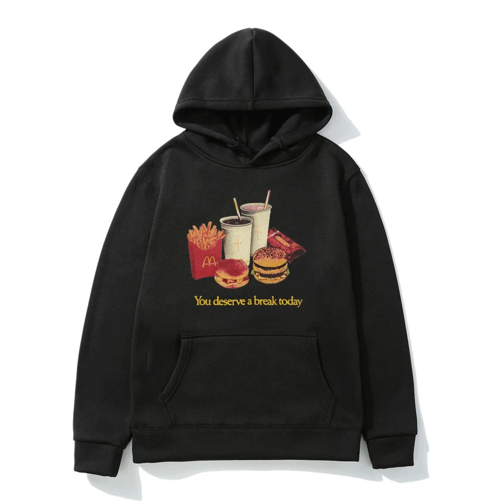 

Street Hip Hop Cactus Jack French Fries Hoodie Men's and Women's Clothing Travis Scott M Crew Skateboard Trend Hooded Sweatshirt