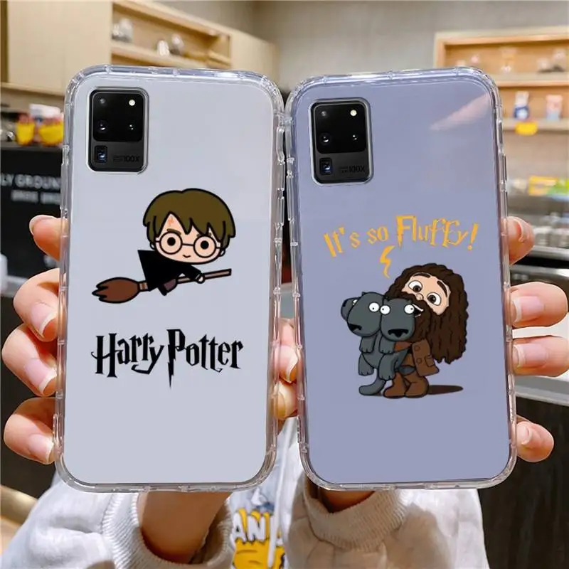 

Cartoon H-Harries P-Potters Phone Case For Samsung Galaxy S10 S10e A70 Edge S22 S23 Plus Ultra Note10 Transparent Cove