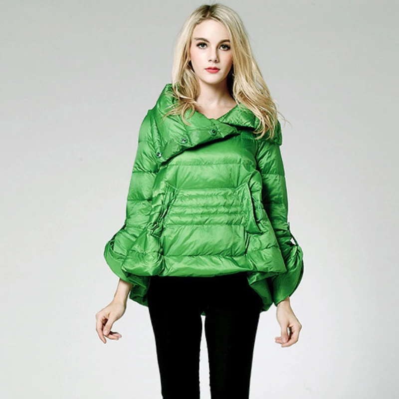 Новинка зимние пуховики женская верхняя одежда с воротником-стойкой легкие
