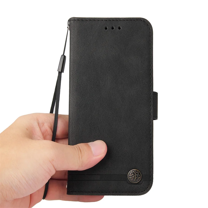 Роскошный магнитный кошелек из кожи с откидной крышкой для телефона Samsung Galaxy Z Fold 3 4, задней крышкой со стендом и отделением для карт.