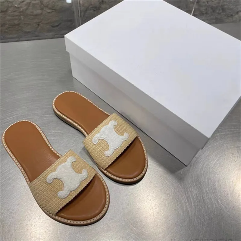 

Flat Heeled Slippers Casual Women Shoes INS Hot Sale Chaussures Femme Slip On Sandals Braid Band Zapatos Mujer Cozy Sandalias