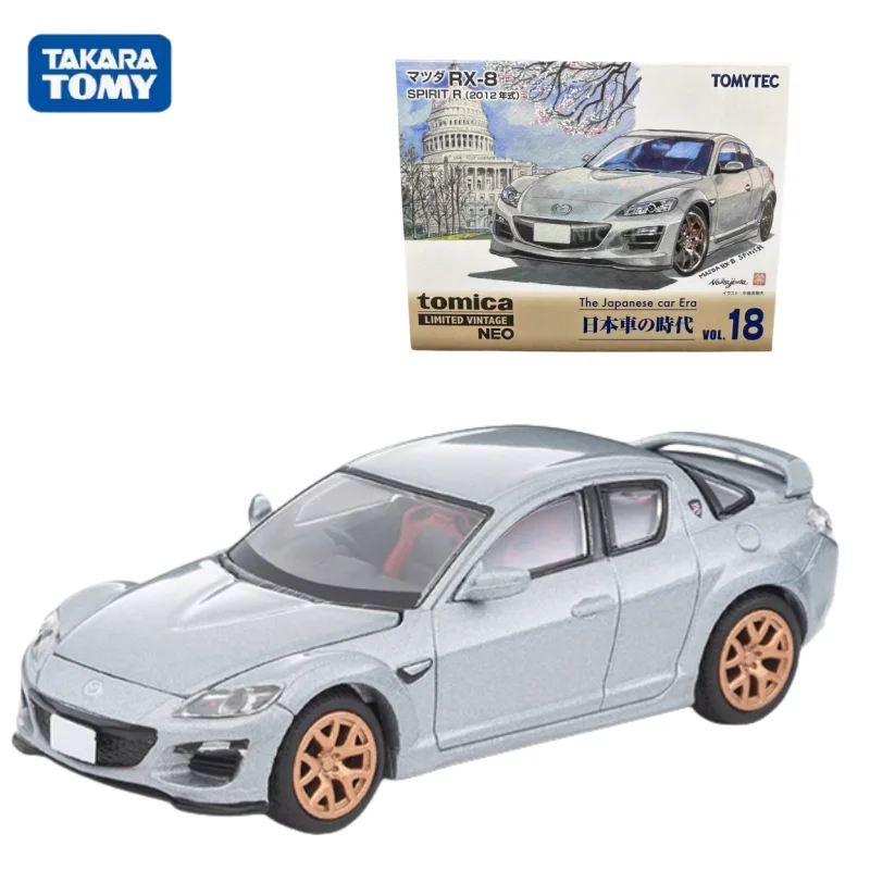 TAKARA TOMY TLV LV-N японская машина Times Vol.18 Mazda RX-8 Spirit R миниатюрная модель из сплава