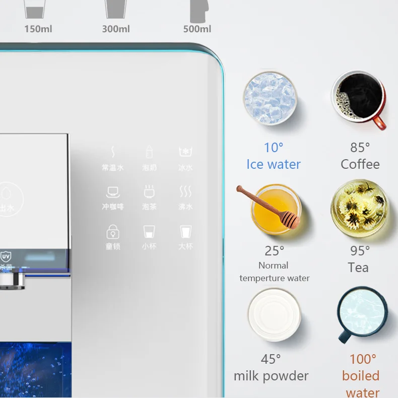 

New Launched Reverse Osmosis Hydrogen Water Purifier Ro Water Machine Home Tap Water Purifier Dispenser