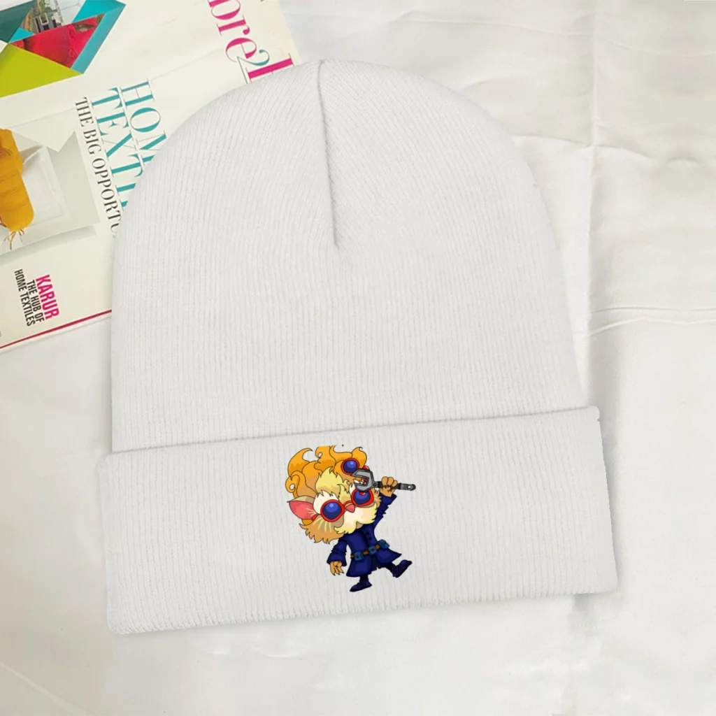 

Heimerdinger Skullies Beanie League of Legends Game Knitted Bonnet Men Women Warm Caps Outdoor Street Brimless Elastic Hats