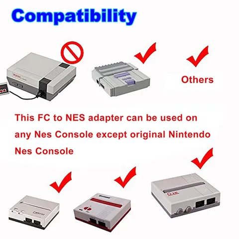 Переходник с FC на NES 60 Pin на 72 Pin для консоли NES