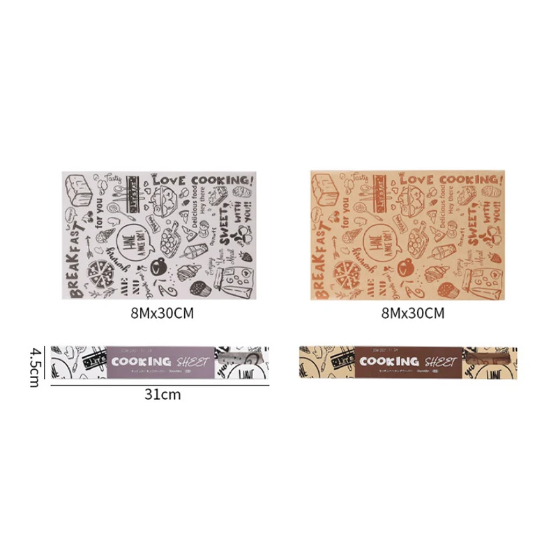 Не прилипающая бумага для выпечки воск украшения Мультяшные листы пищевая