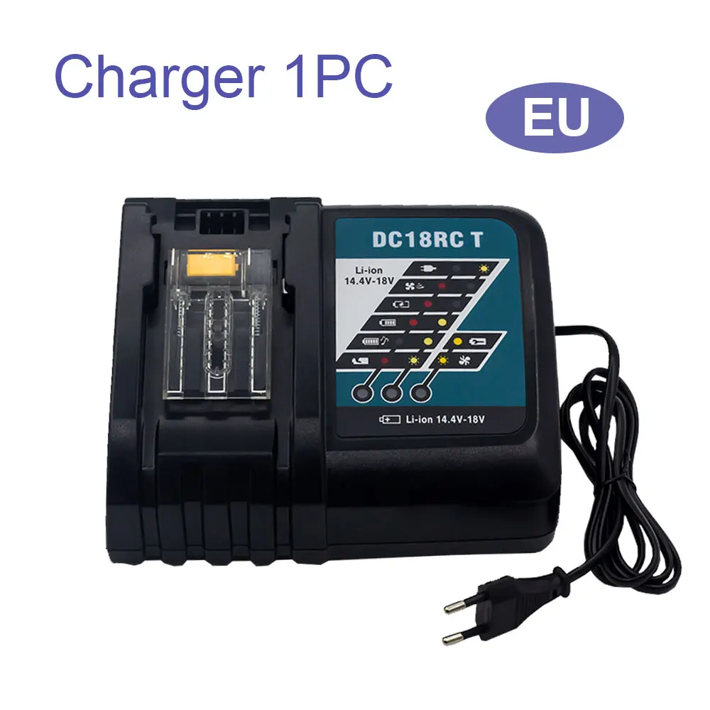 

18V Battery Charger for Makita Tool Batteries 18V 14.4V BL1860, BL1850, BL1840, BL1830, BL1820, BL1415, BL1440 DC18RC Charger