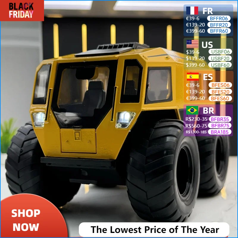 Внедорожник 1:24 Sherp металлический внедорожник из сплава искусственные звуки и