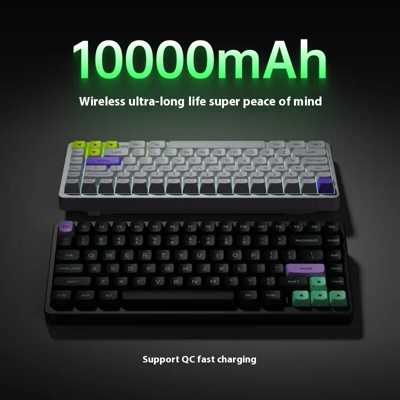 Новая Индуктивная клавиатура Aesco A83 с переключателем 8k 4k Rgb 2 4g беспроводная Rt