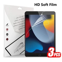 3 packs pet soft film for apple ipad 10 2 2021 9th generation screen protectors protective film a2603 a2604 tablet soft film