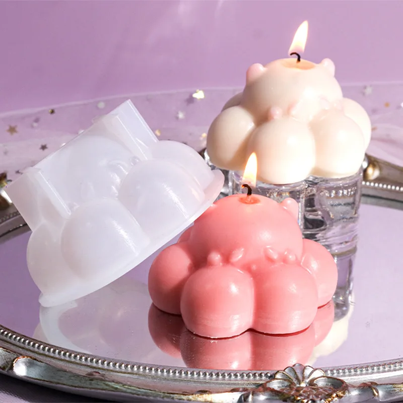 Медвежья Лапа облако силиконовая форма шоколадный мусс помадка лед кубик