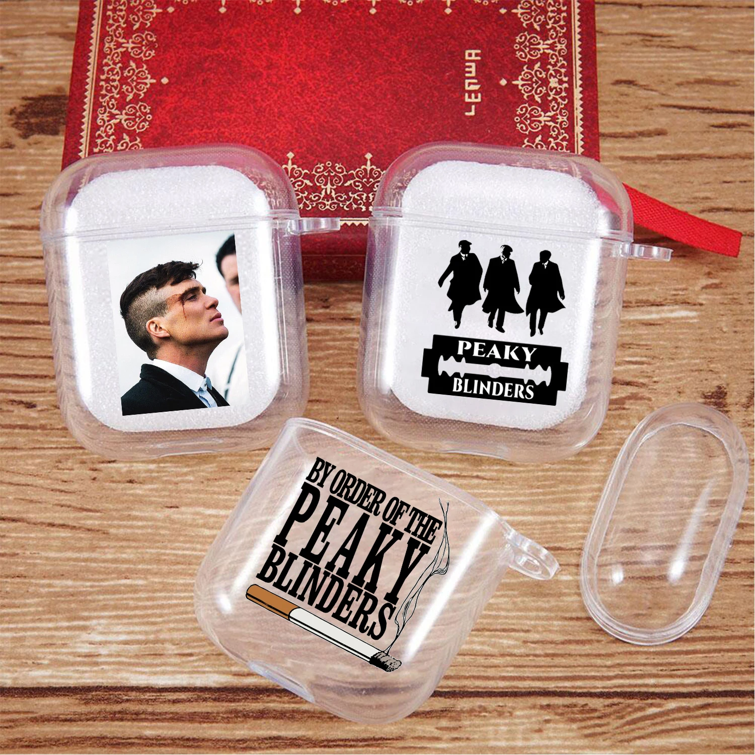 

Peaky Blinders thomas shelby luxo caso TPU silicone clear case for Airpods 2 1 Pro 3 TPU Fundas Coque