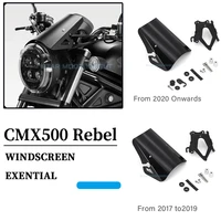 for honda cmx rebel 500 cmx500 rebel500 2017 2021 moto aluminum windshield exential windscreen deflector wind shield screen