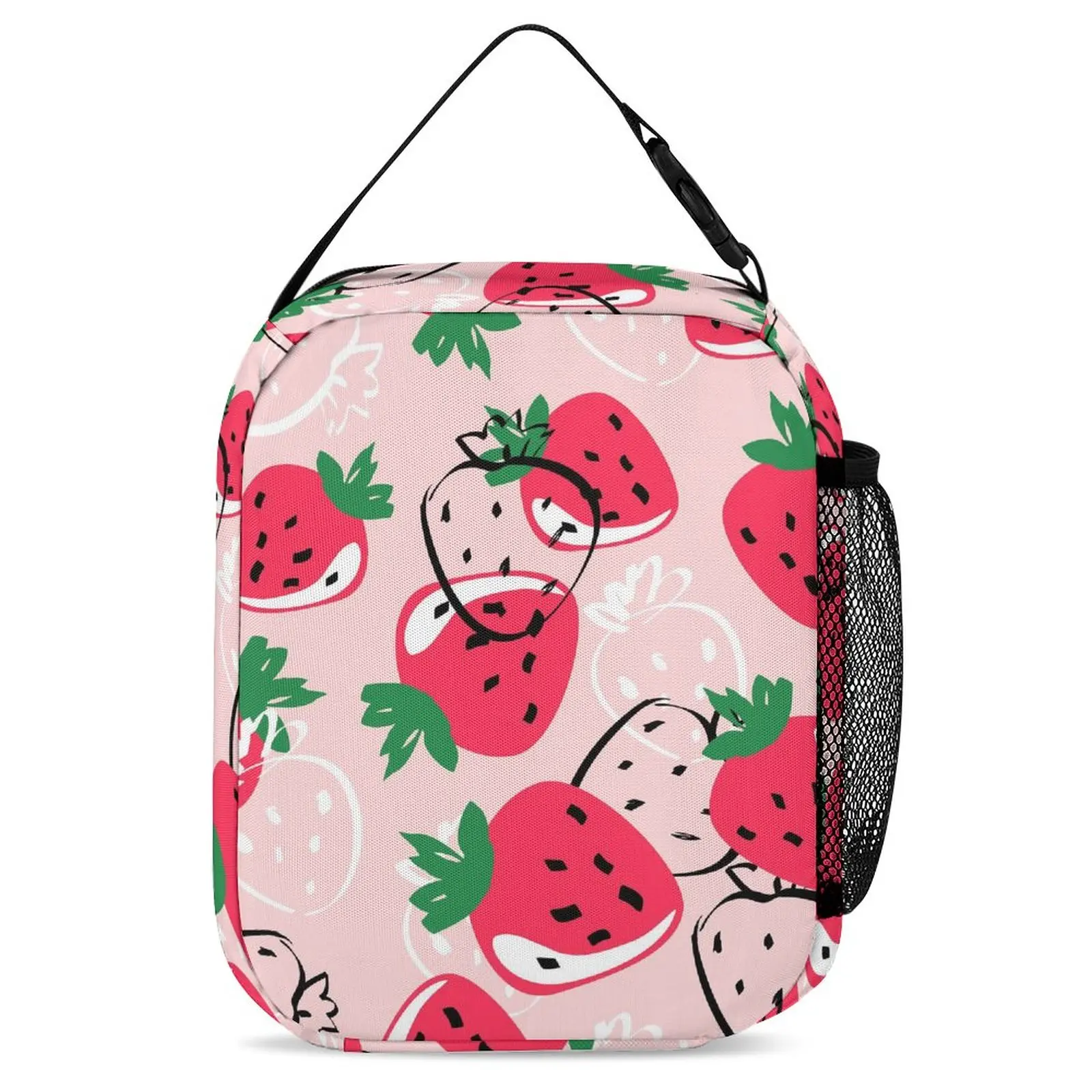 3PCS/Set Kids Fruit Backpack Full Printing Book Bag School Bag for Teenager with Lunch Bag Pencil Case Mochila