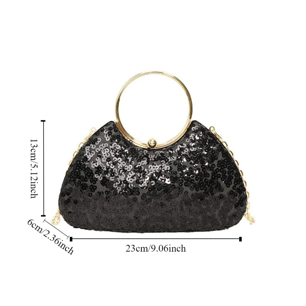 Вечерняя банкетная сумка с французскими блестками блестящая коробка со стразами