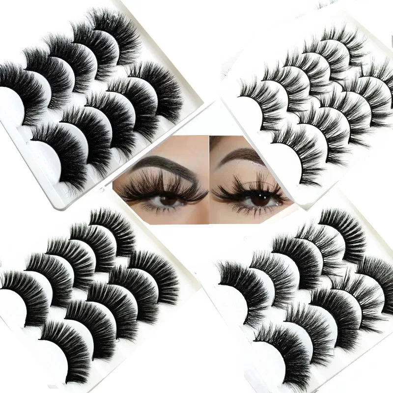 False Eyelashes 3D Synthetic Hair Long Eyelashes of Eyes Beauty Extension Tools Does Not Include Glue Makeup Eye Lashes