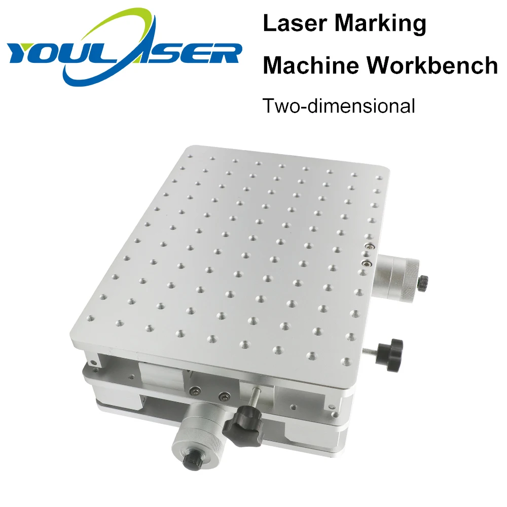 

YOULASER 1064nm Fiber Laser Marking Engraving Machine 2 Axis Moving Table Portable Cabinet Case XY Table