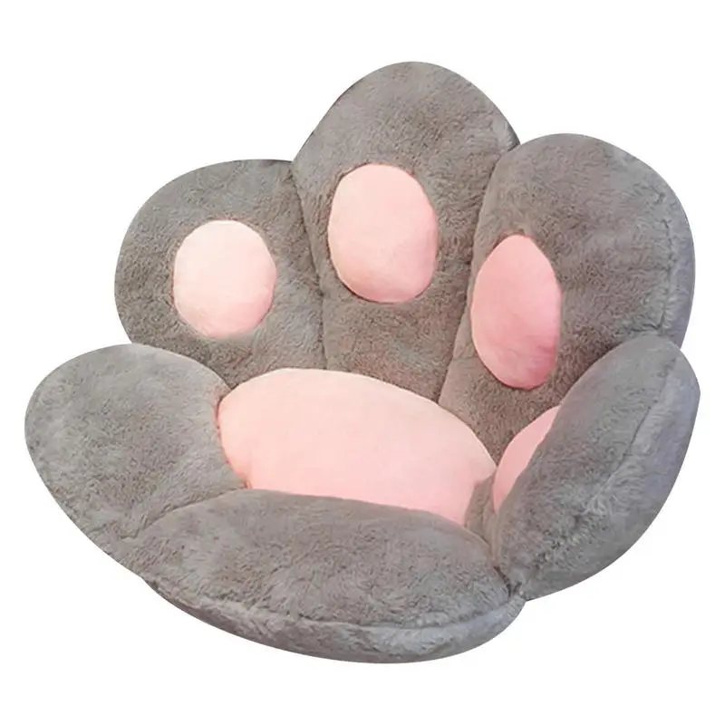 

Подушка на сиденье в виде кошачьей лапы, удобная подушка на сиденье с подставкой для спинки, утолщенный теплый напольный коврик, симпатична...