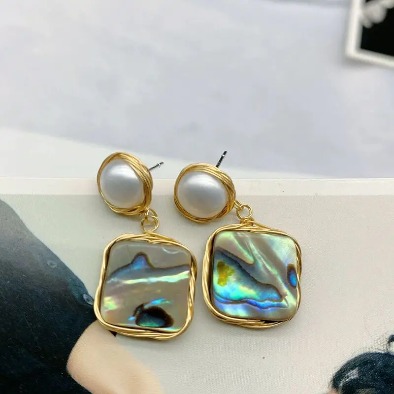 

Long earrings for women vintage fashion Dazzles Baroque irregular earrings hand-wound unusual jewelry accessories gifts