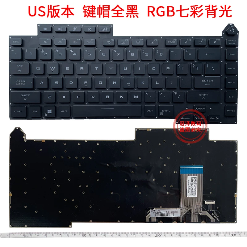 Фото Клавиатура для ноутбука с RGB-подсветкой для Asus ROG Strix SCAR G533 G533Z G533ZS G533ZM G533ZX G533Q G533QS G533QM G533QR SN5012B №2