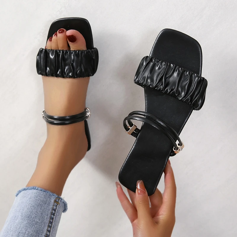 

Style Flats Women Sandals Summer New 2022 Casual Slippers Slides Designer Shoes Women Lady Flip Flops Slingback Mujer Zapatos