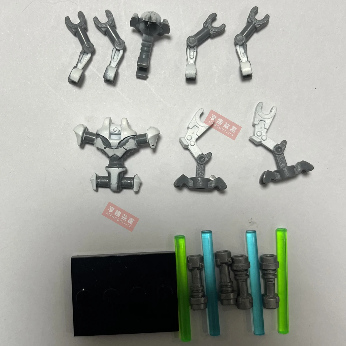 MOC Koruit звездное пространство W 4 см мини куклы световой меч Blaster строительные блоки