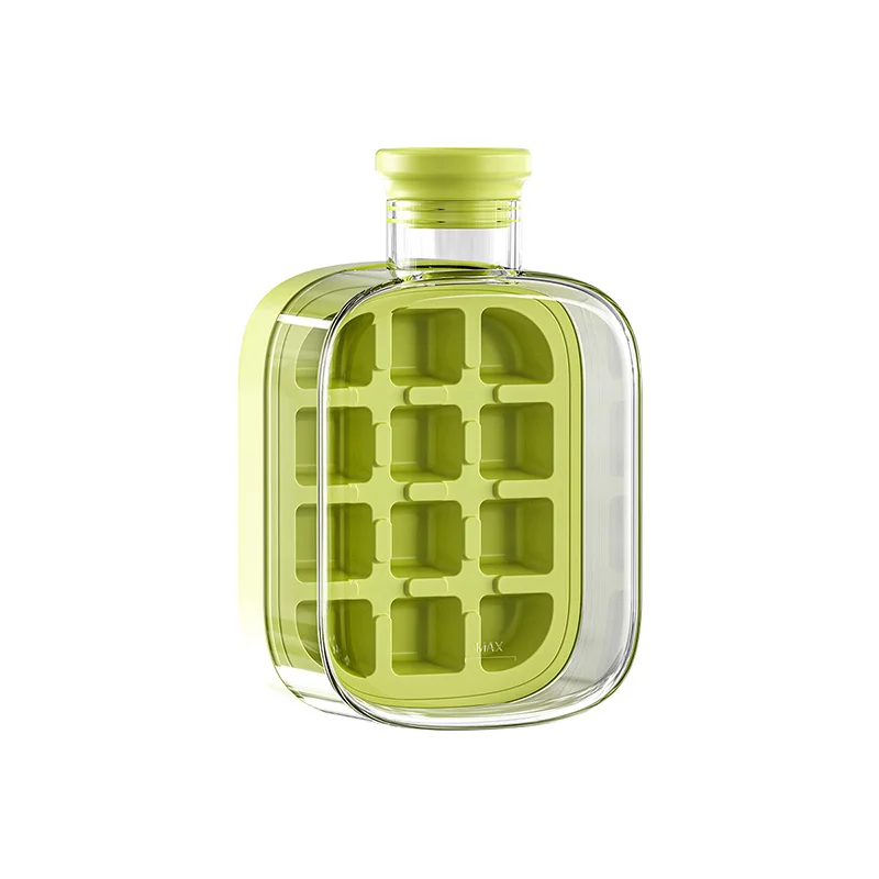 

500 Мл Силиконовая Машина Для Изготовления Кубиков Льда С Крышками, Лотки Для Льда Большой Емкости