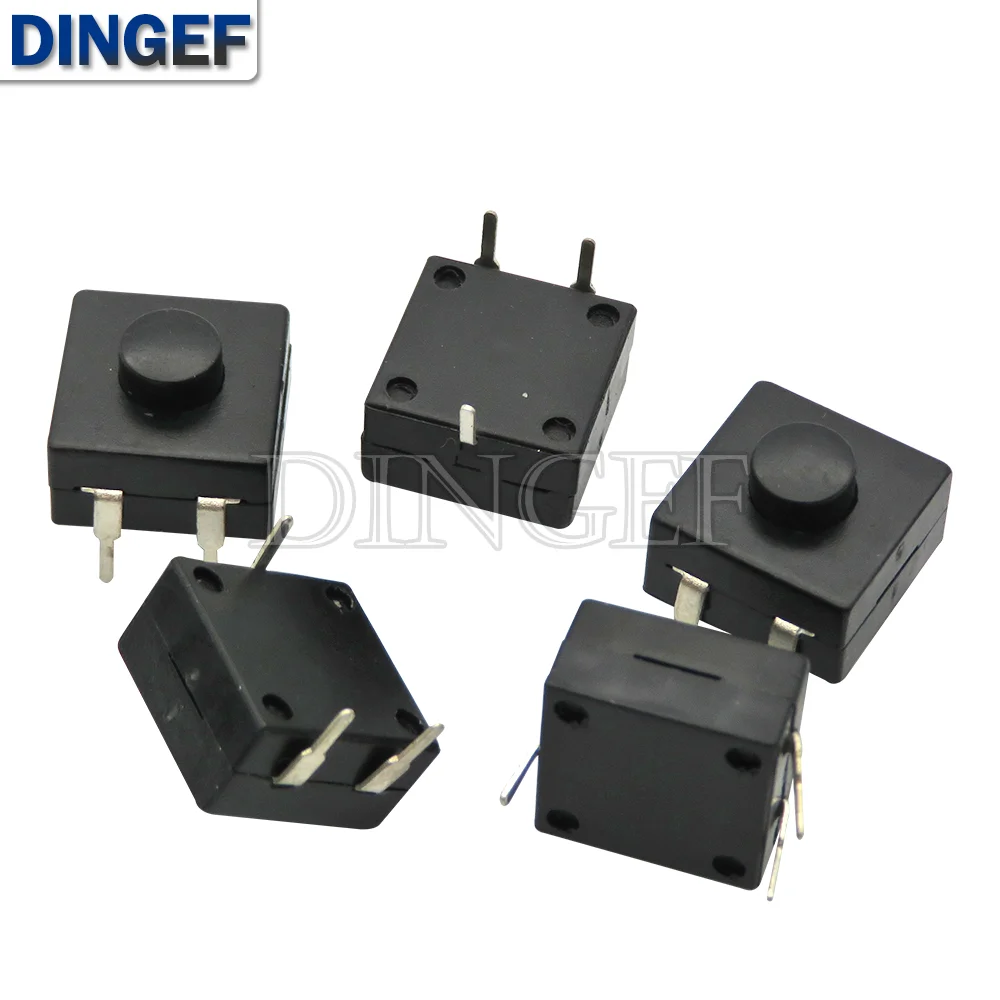 10 шт./партия, двухрядный светодиодный переключатель для фонарика