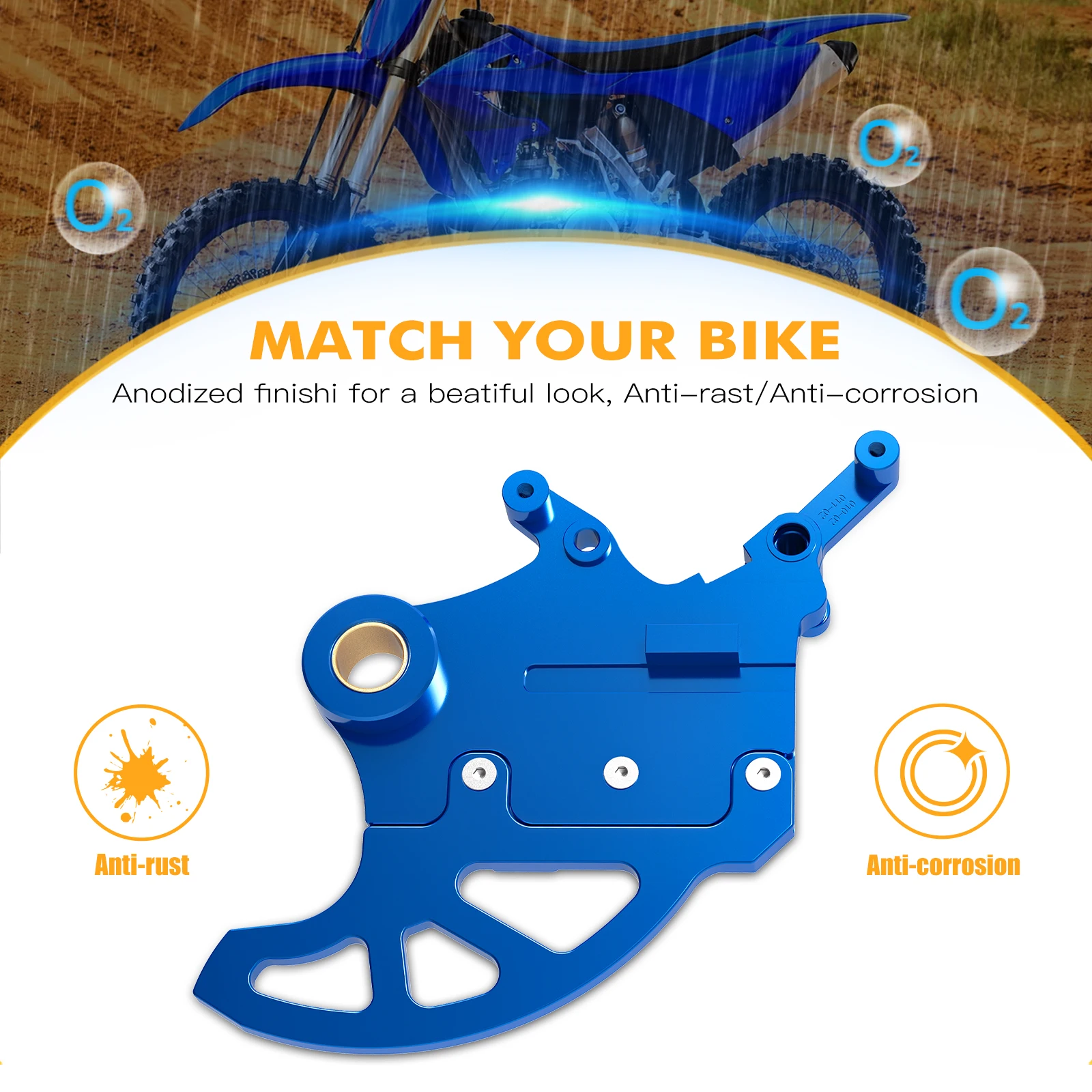 NiceCNC для Yamaha YZ125 YZ250 YZ250F YZ450F WR250F WR450F 2006-2019 защита заднего тормозного диска YZ250FX YZ250X