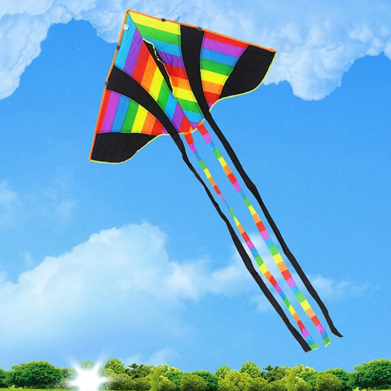 

1PC New Long Tail Rainbow Kite Outdoor Kites Flying Toys Kite For Children Kids